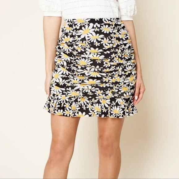 Sugarlips Dresses & Skirts - Sugar Lips Daisy Life Is Beautiful Floral Print Ruched Mini Skirt Women's Small